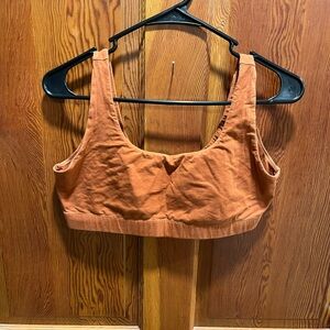 Everlane Sports Bra in Rust Orange